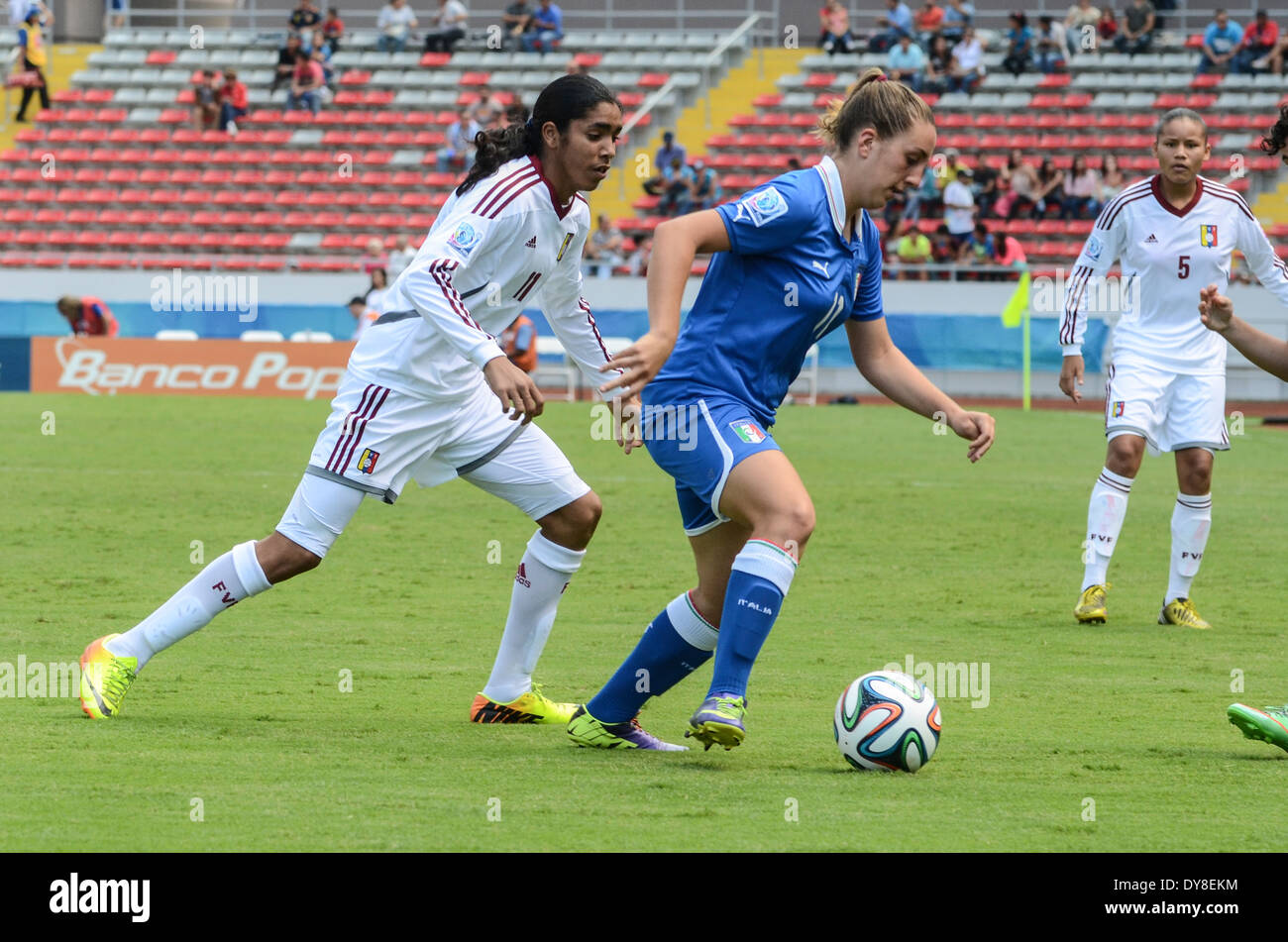Venezuela player Gabriela GARCIA (11), against Italy player Gloria MARINELLI (11) Stock Photo
