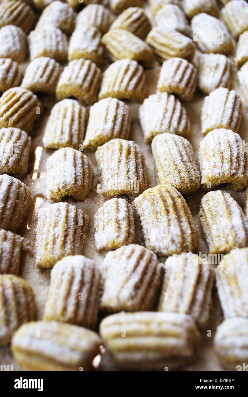 Fresh uncooked homemade gnocchi with whole wheat flour Stock Photo Alamy