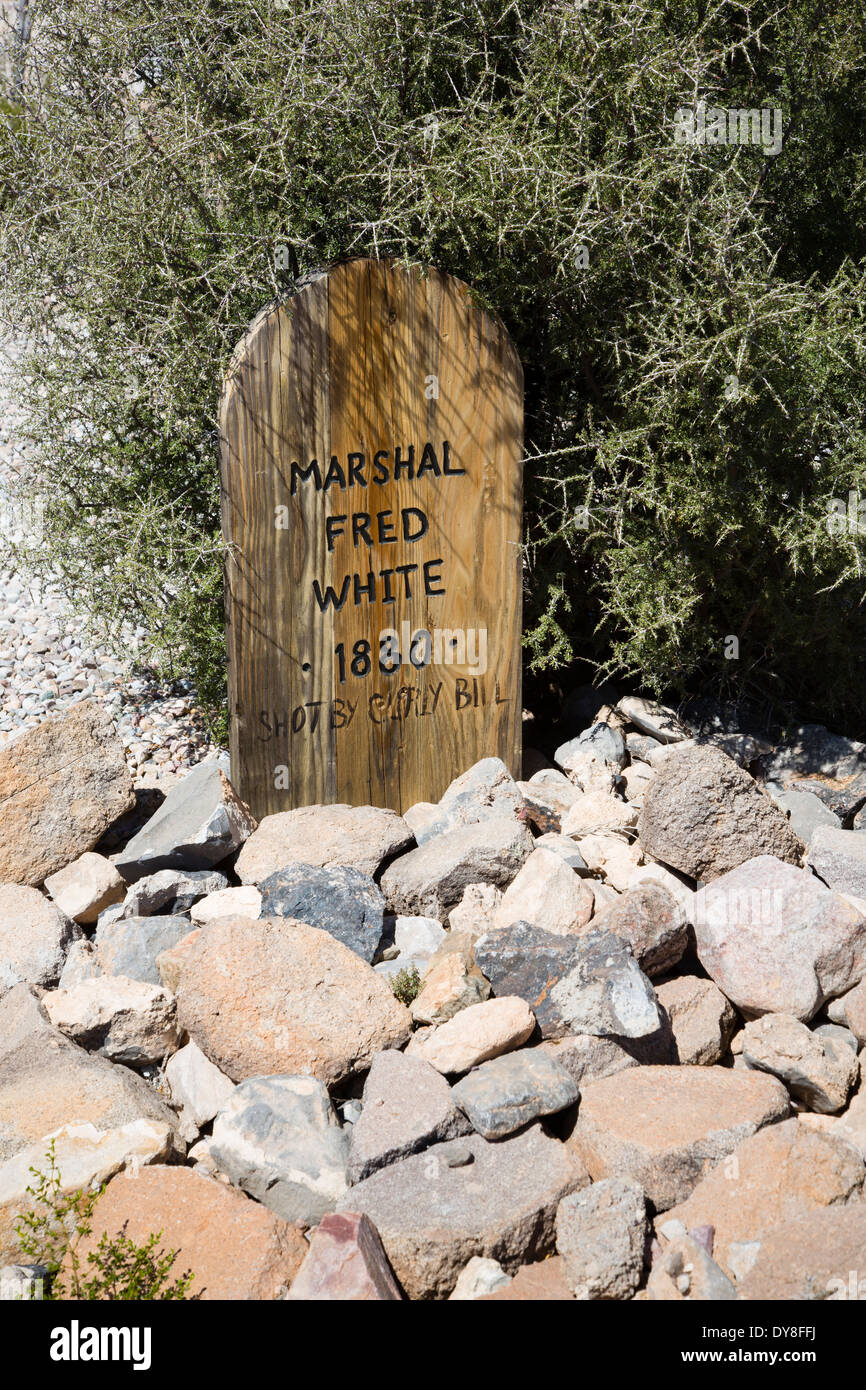 USA, Arizona, Tombstone, Boothill Graveyard. Stock Photo