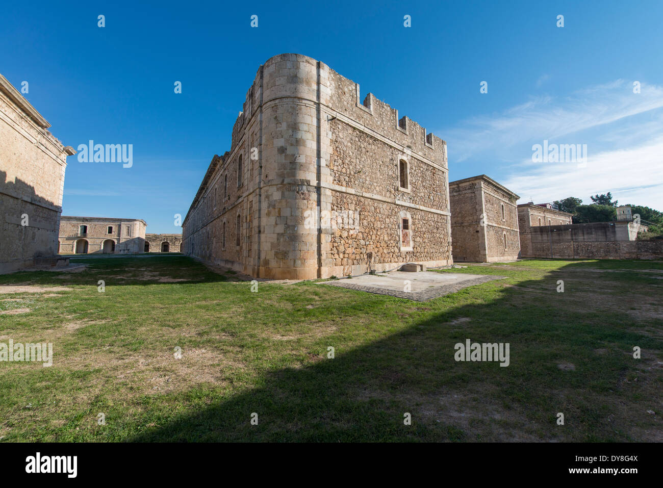 Military fortified castle of Sant Ferran, Figueres, Spain Stock Photo