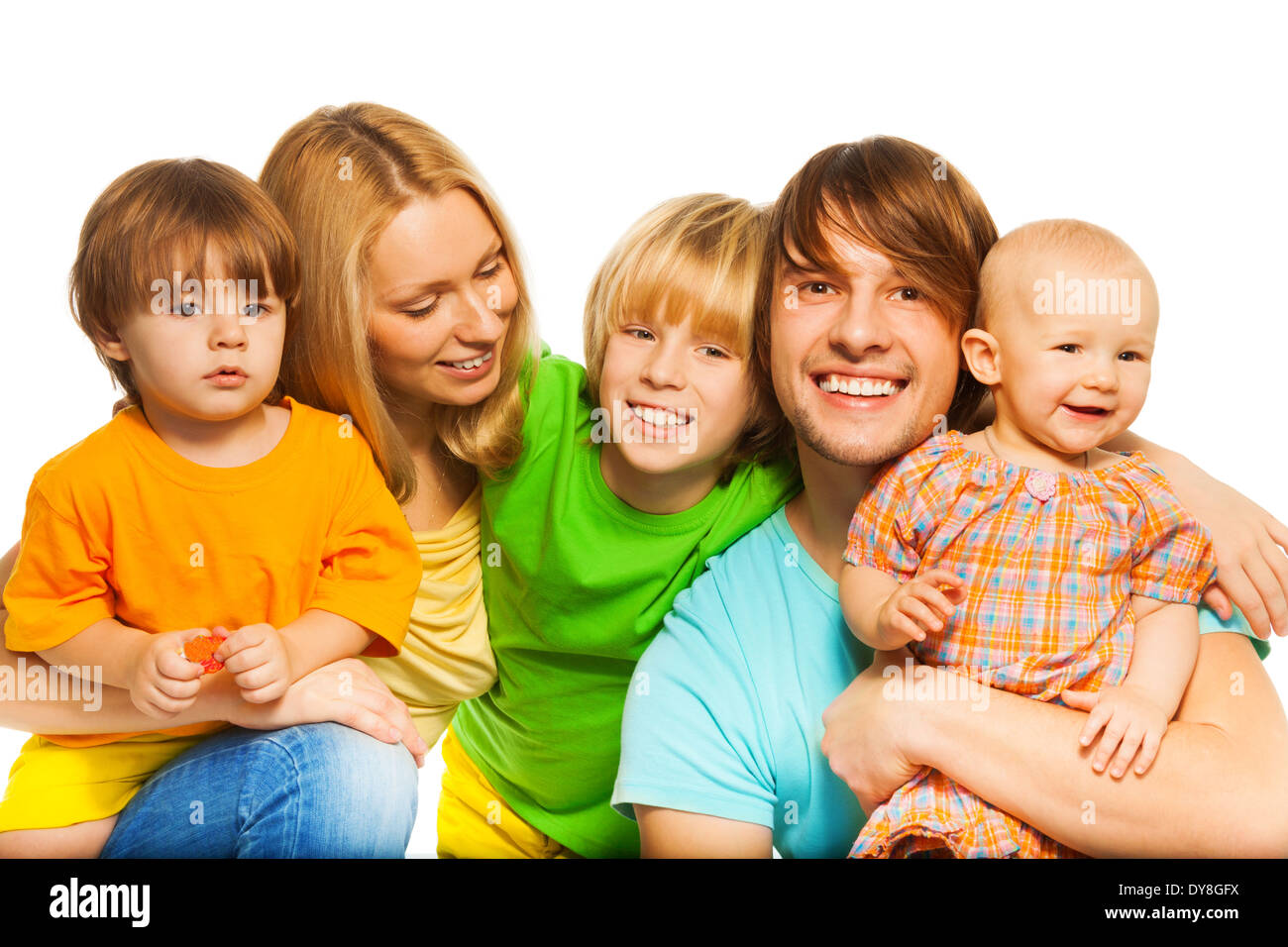 Happy parents happy kids Stock Photo - Alamy