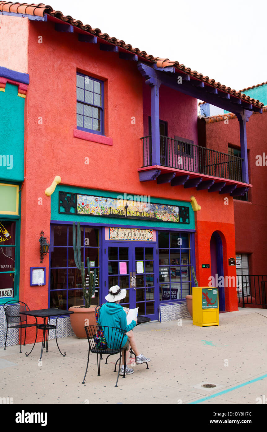 USA, Arizona, Tucson, La Placita Village with Tucson Visitor Center (MR