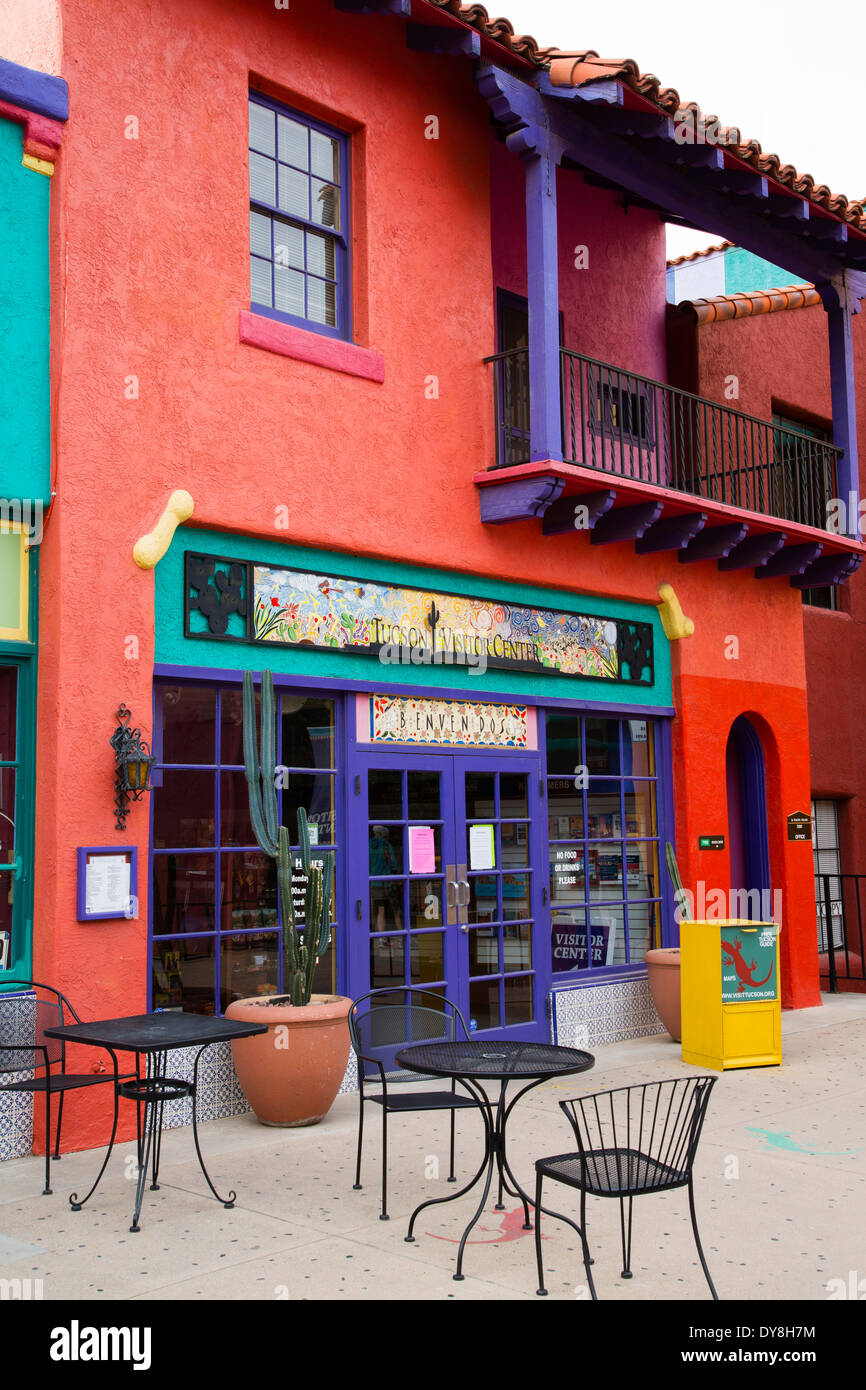 USA, Arizona, Tucson, La Placita Village with Tucson Visitor Center