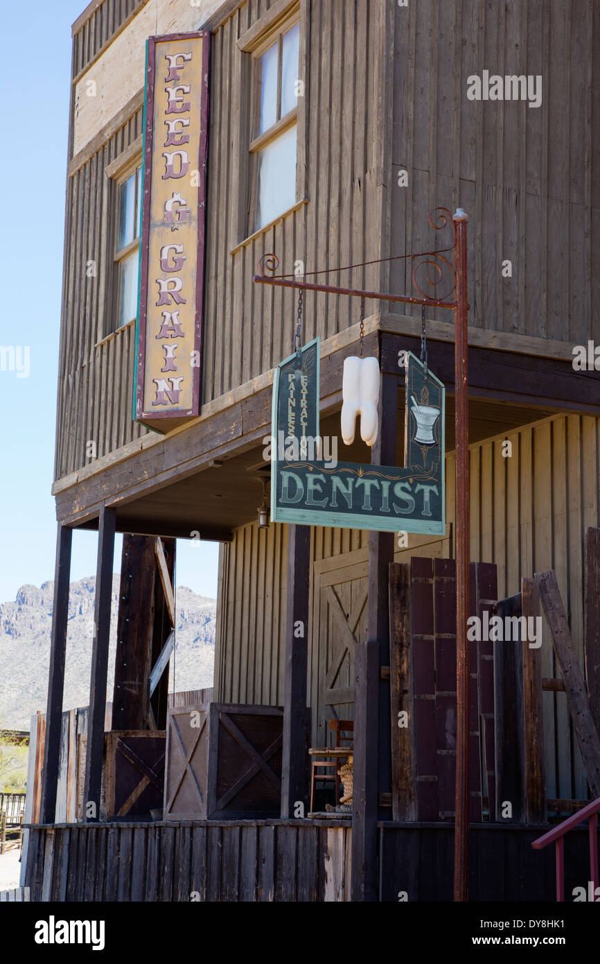 USA, Arizona, Tucson, Old Tucson Studios, Store front Stock Photo Alamy
