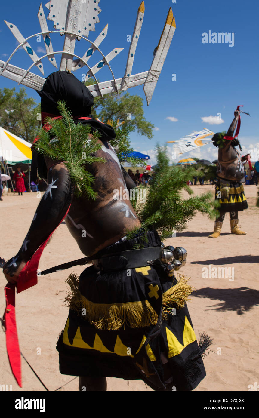 White Mountain Apache Crown Dancers at Utah Navajo Fair Elder Fest