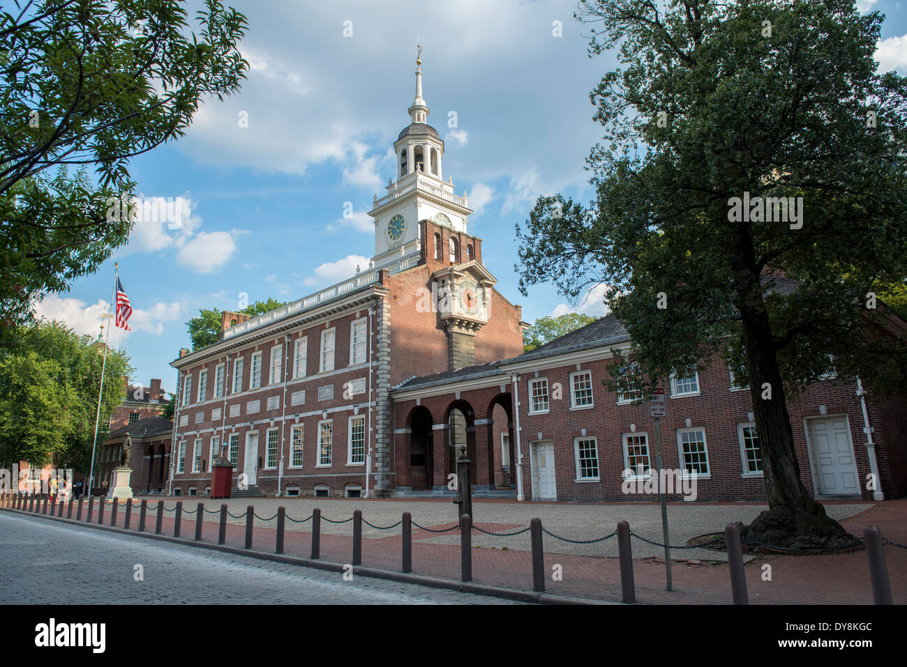 Independence Hall in Independence National Historical Park, Philadelphia, PA Stock Photo