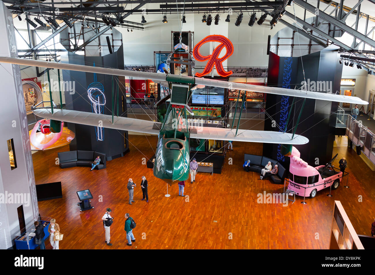 USA, Washington, Seattle, Museum of History and Industry, main floor ...