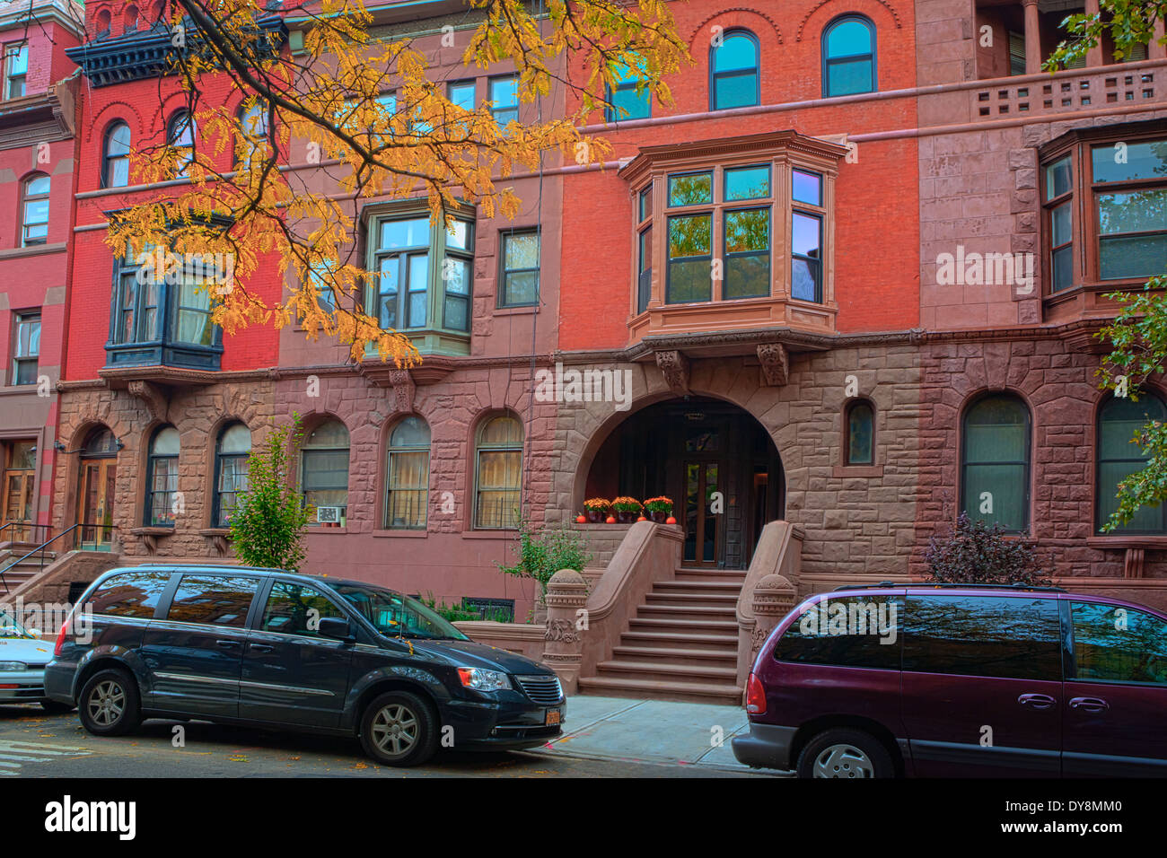 Harlem Row Houses in the Mount Morris Park Historic District, Autumn