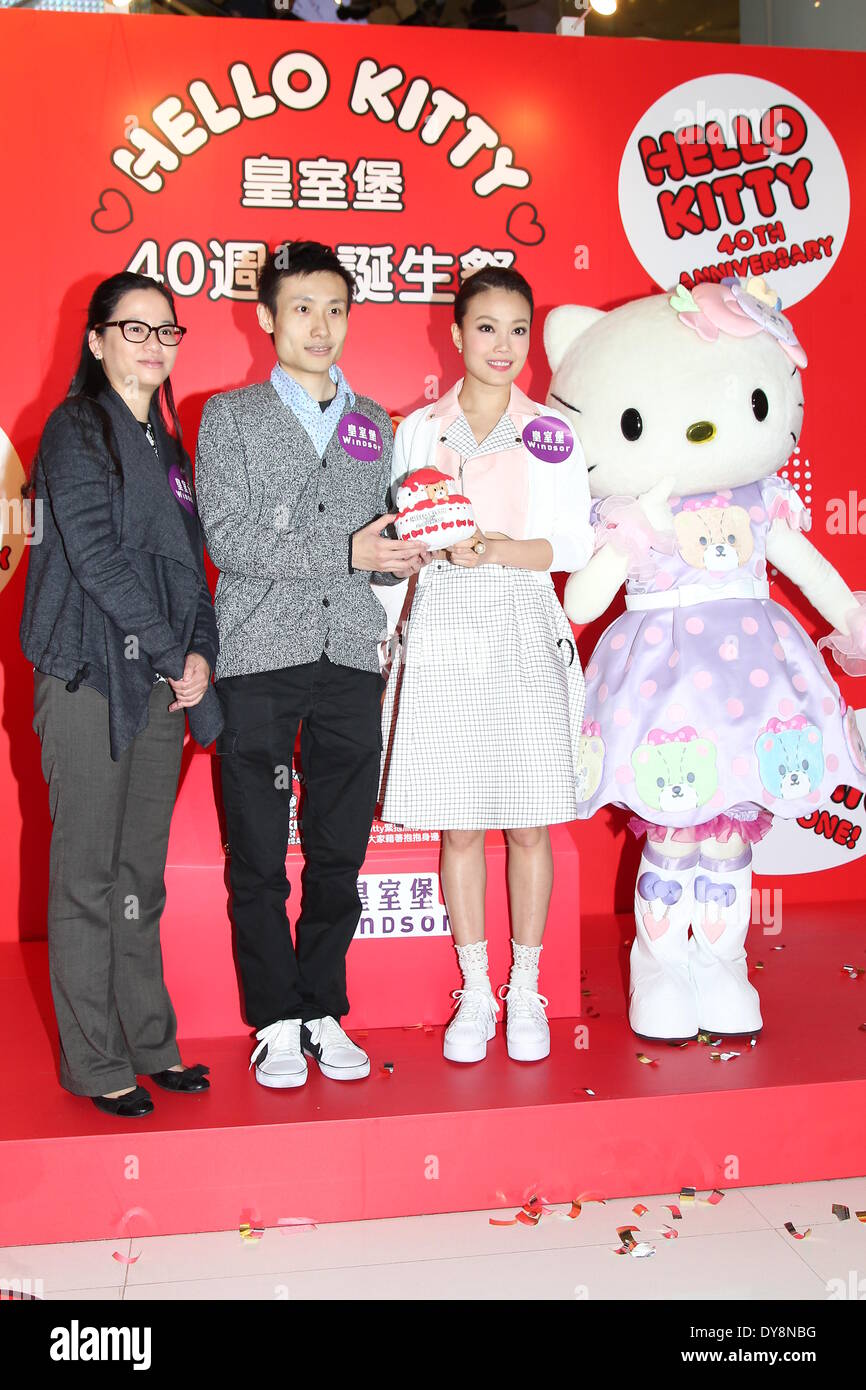 Hong Kong, China. 7th Apr, 2014. Singer Joey Yung attends activity in Hong Kong, China on Monday April 7, 2014. © TopPhoto/Alamy Live News Stock Photo