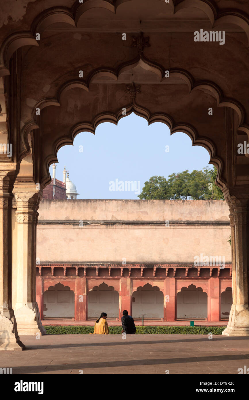 India, Uttar Pradesh, Agra, Agra Fort Stock Photo