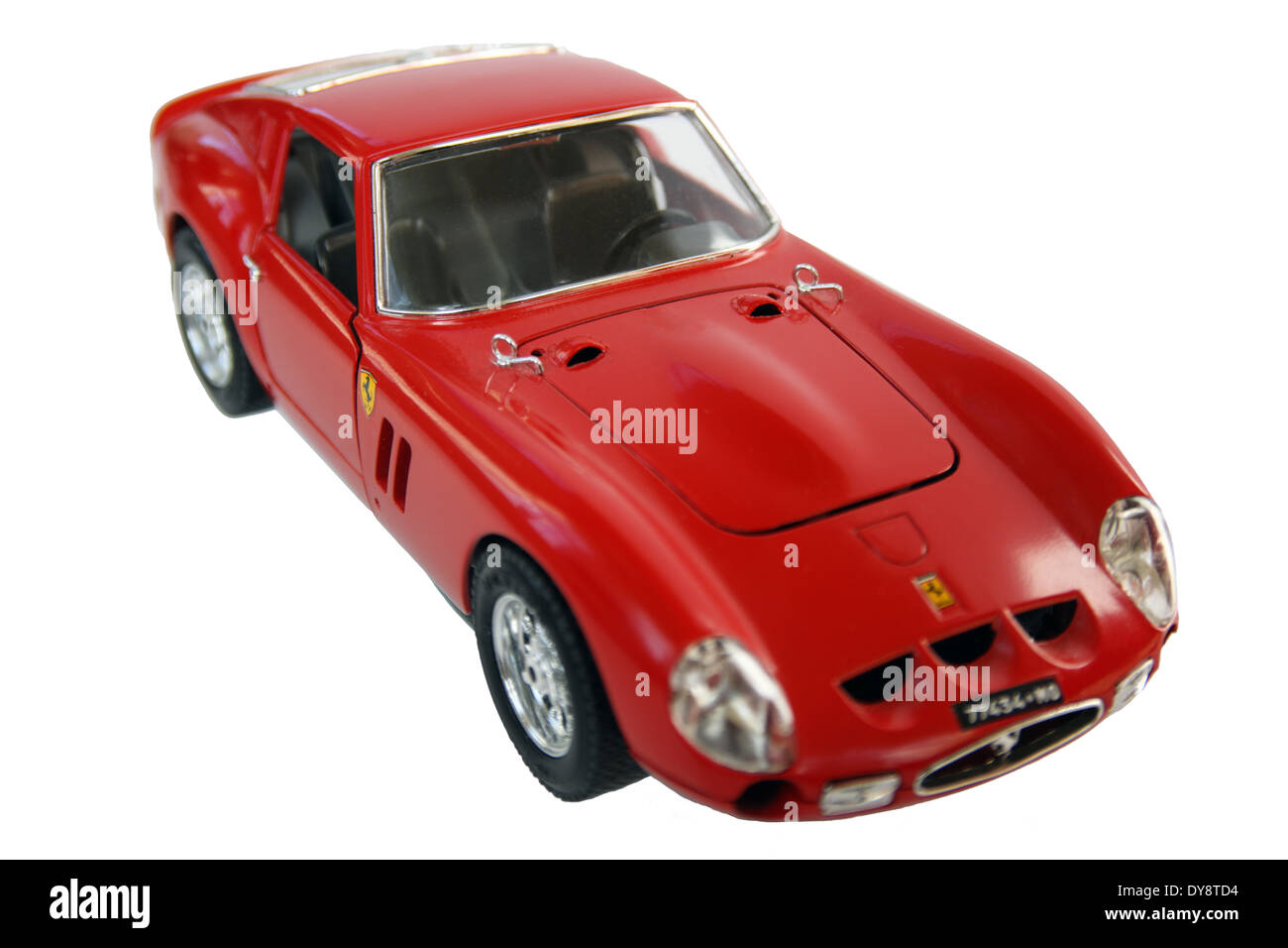 Ferrari GTO diecast model car 1962 by Burago (Bburago) isolated on a white background Stock Photo