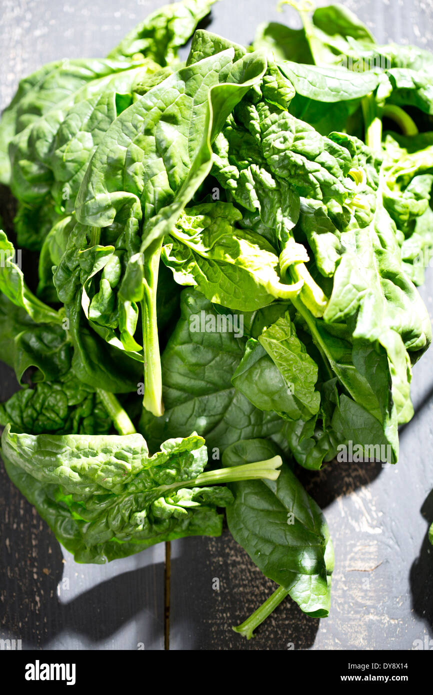 Raw leaf spinach stock photo alamy
