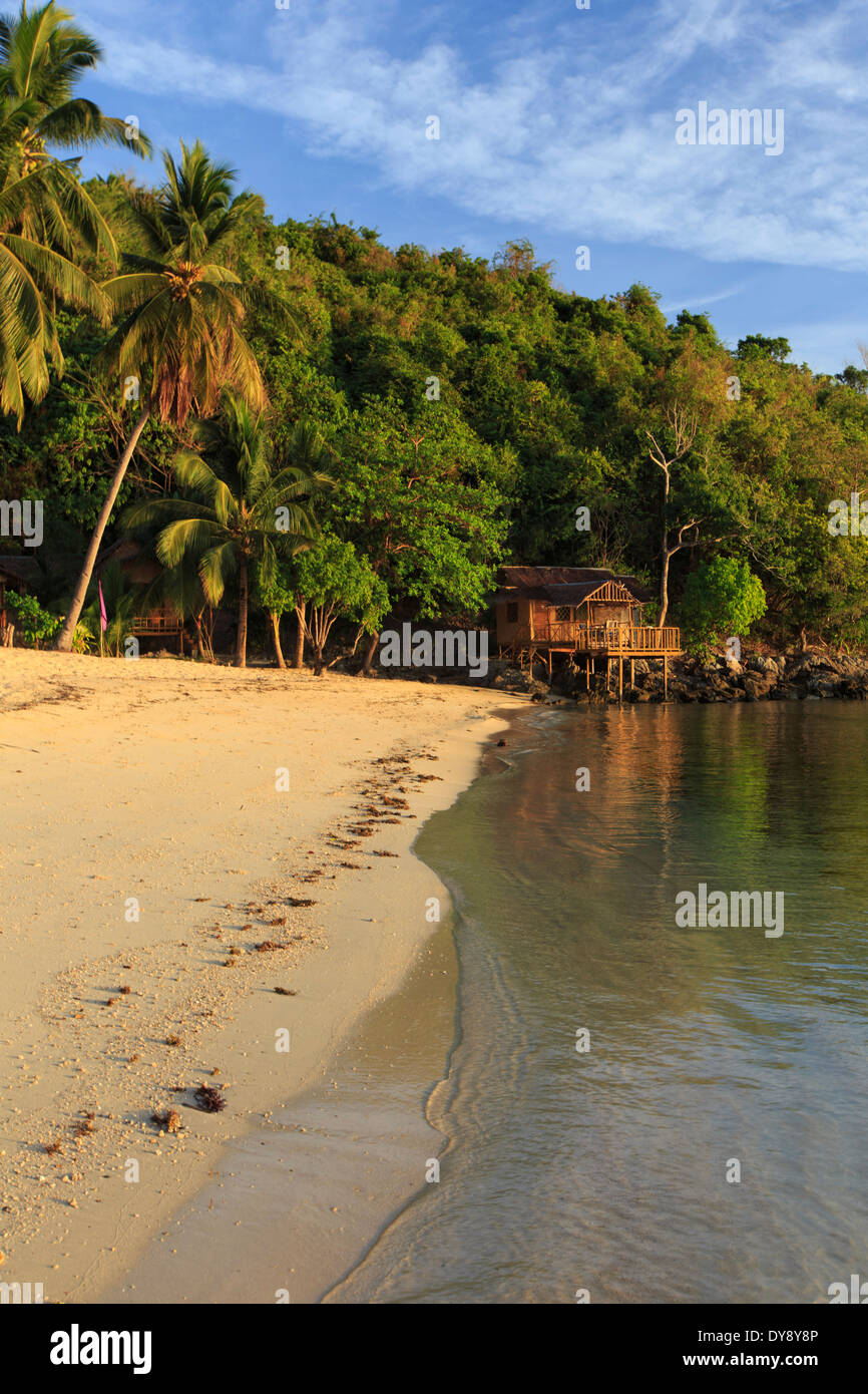 Philippines, Palawan, Port Barton, Albaguen Island Stock Photo