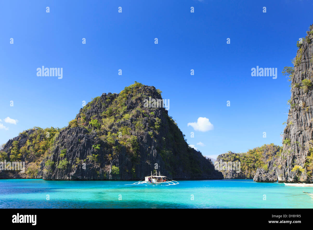 Philippines, Palawan, Coron Island, Kayangan Lake Stock Photo