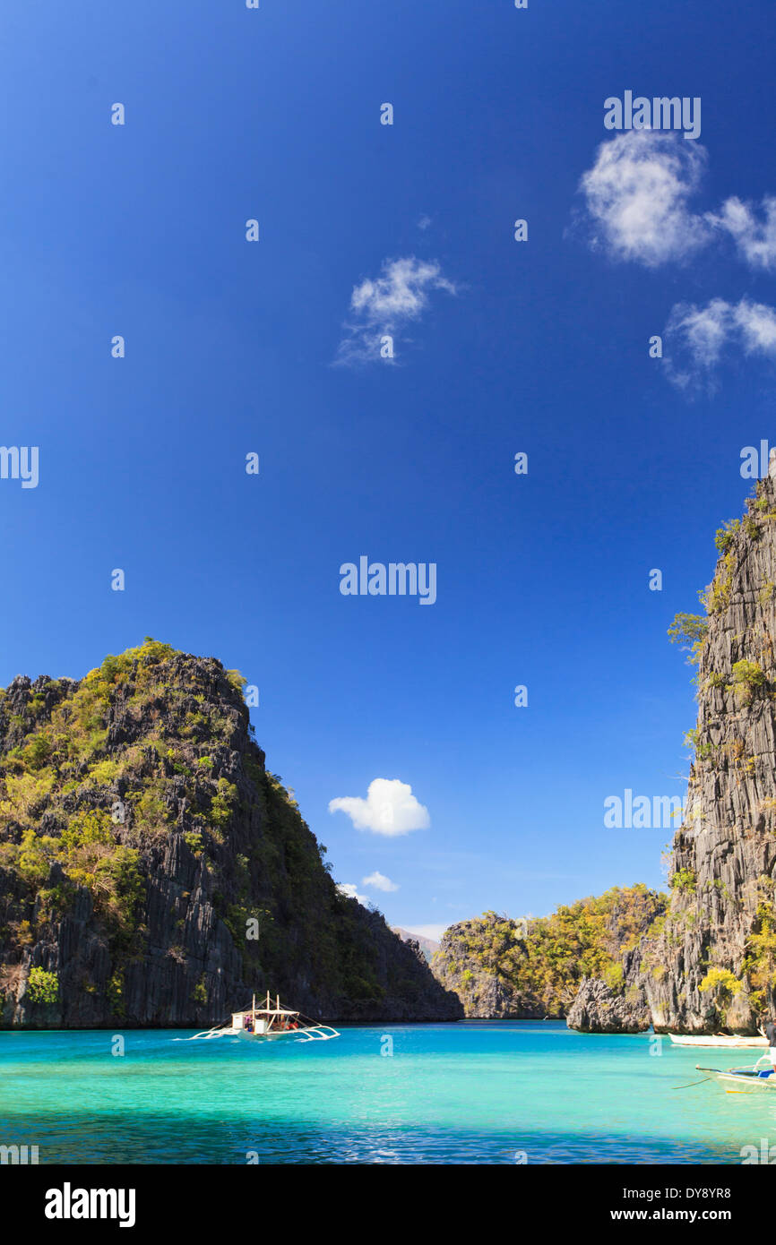 Philippines, Palawan, Coron Island, Kayangan Lake Stock Photo