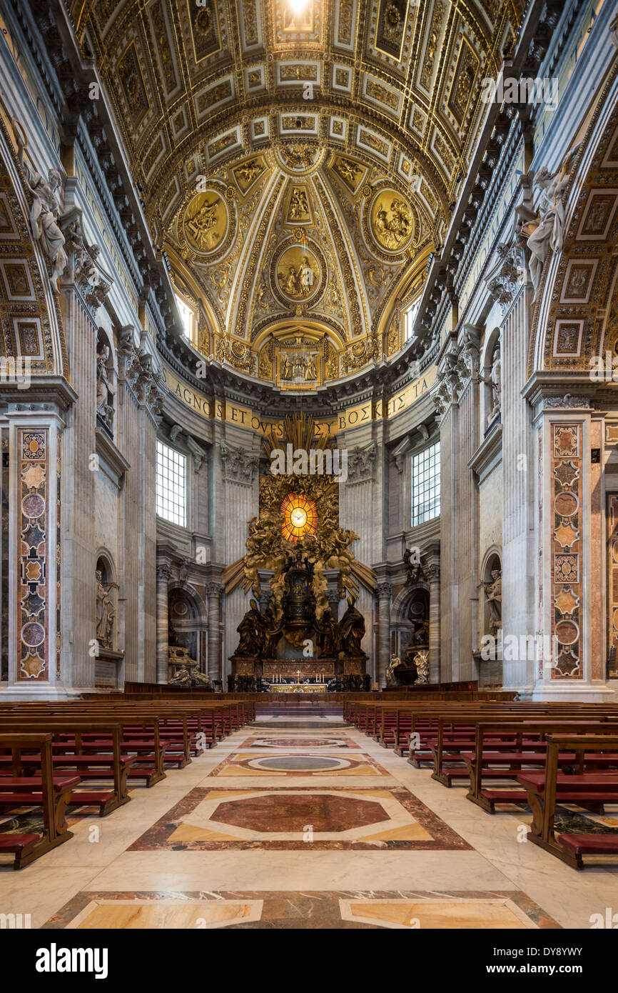 transept, St. Peter's Basilica, Rome, Italy Stock Photo