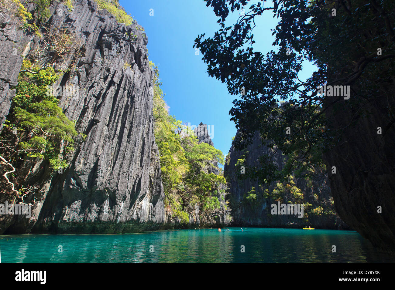 Philippines, Palawan, El Nido, Miniloc Island, Big Lagoon Stock Photo