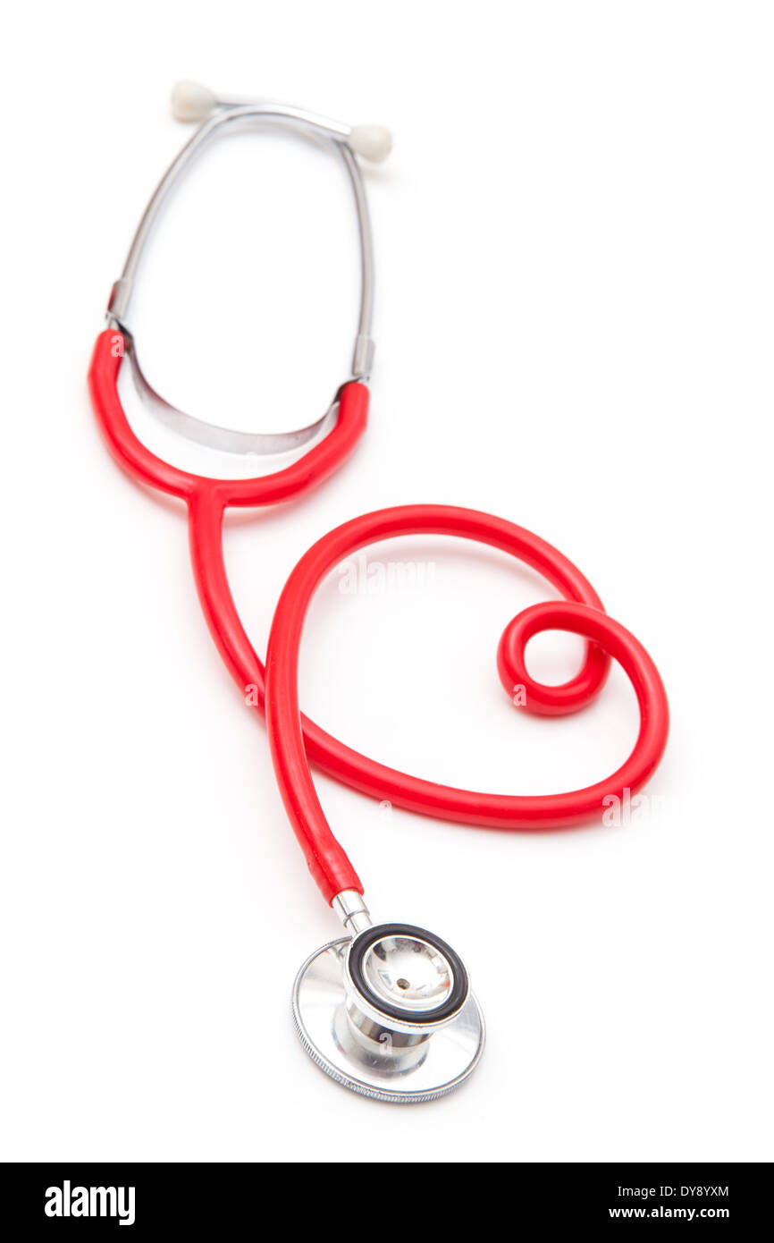 Medical stethoscope isolated on a white studio background Stock Photo ...