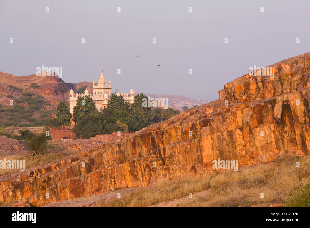 Jaswant, Thada, Jodhpur, Rajasthan, Asia, India, castle, Stock Photo