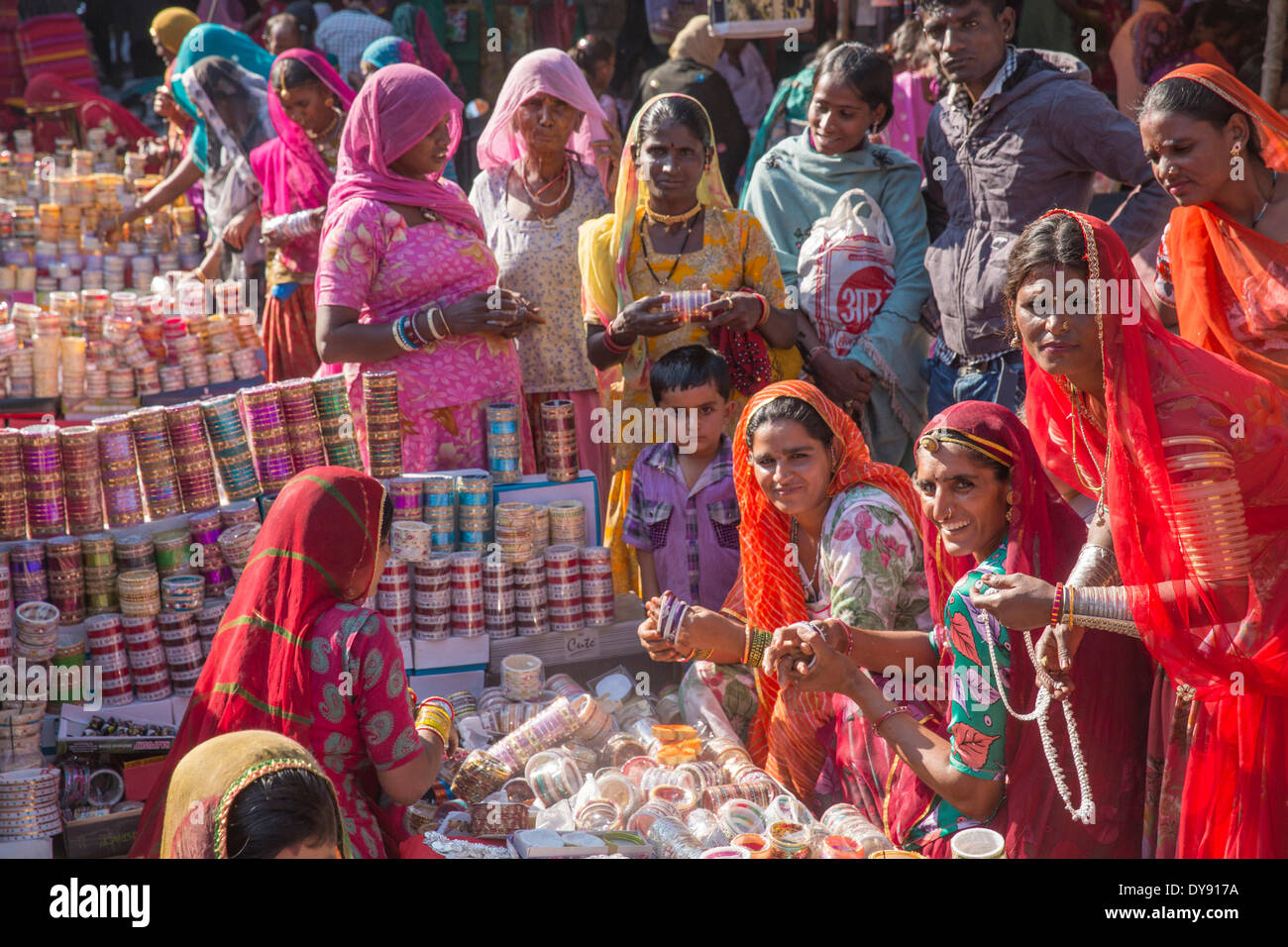 Indian, women, purchase, Jodhpur, Rajasthan, Asia, India, woman, women, Stock Photo