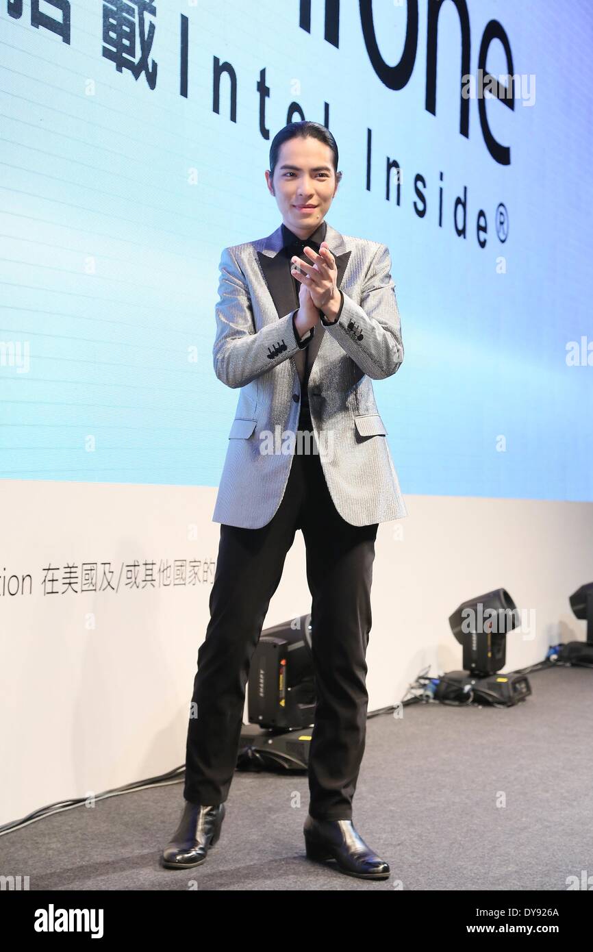 Taipei, China. 8th Apr, 2014. Singer Jam Hsiao attends commercial