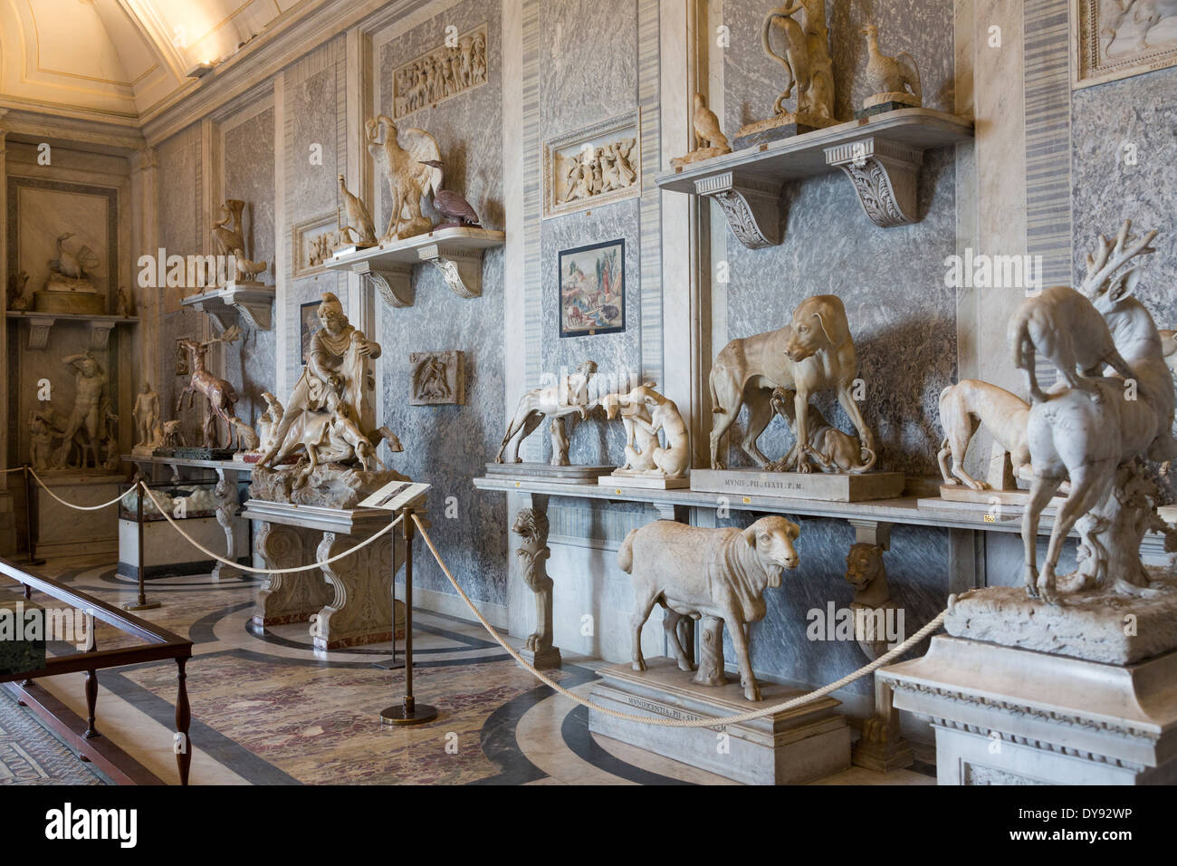 Hall of animals, Pio Clementino Museum, Vatican Museum, Rome, Italy