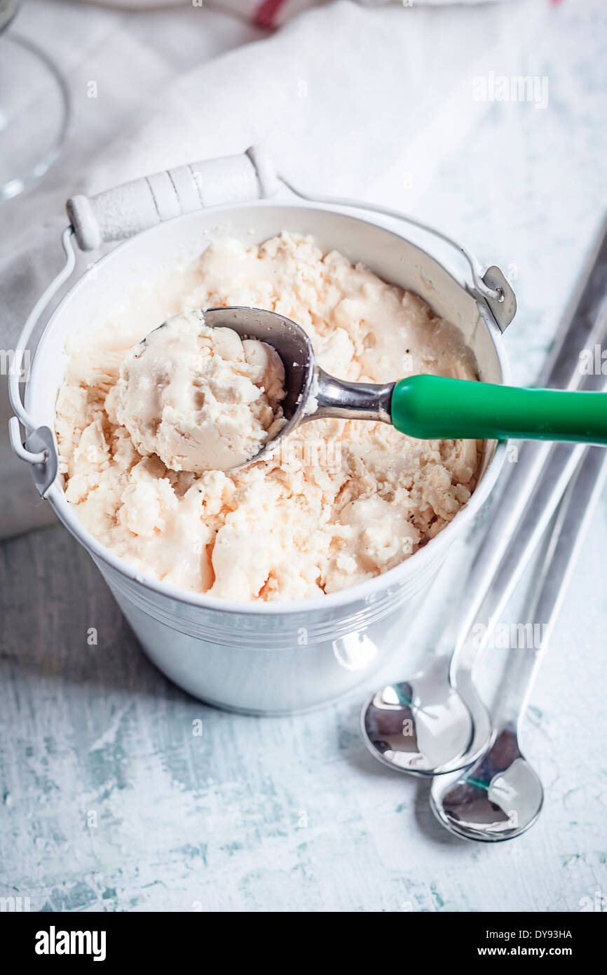 spoon of ice cream