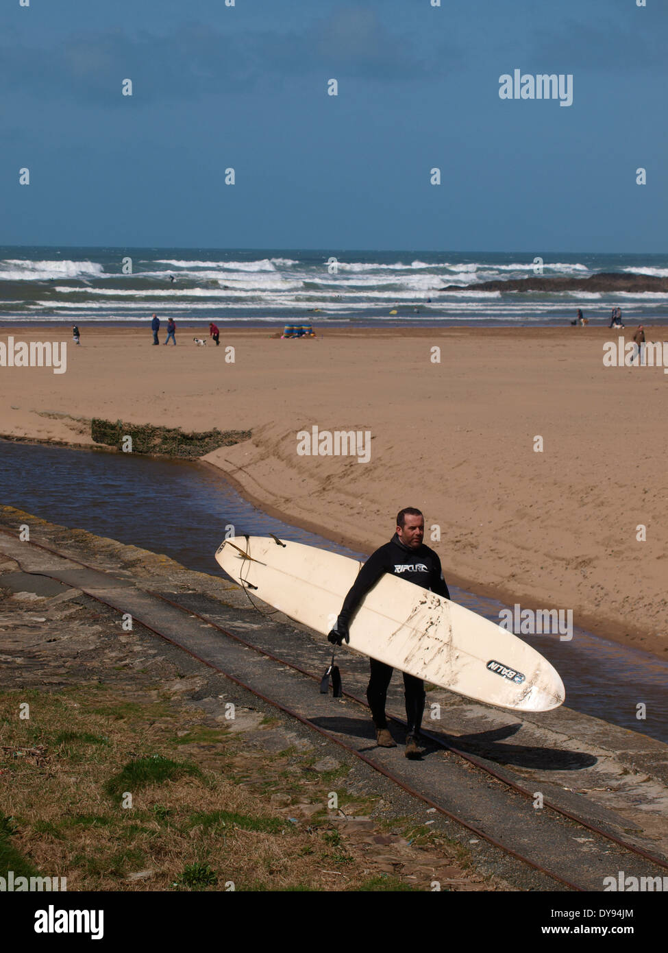 Summerleaze Beach, Bude, Cornwall, UK Stock Photo