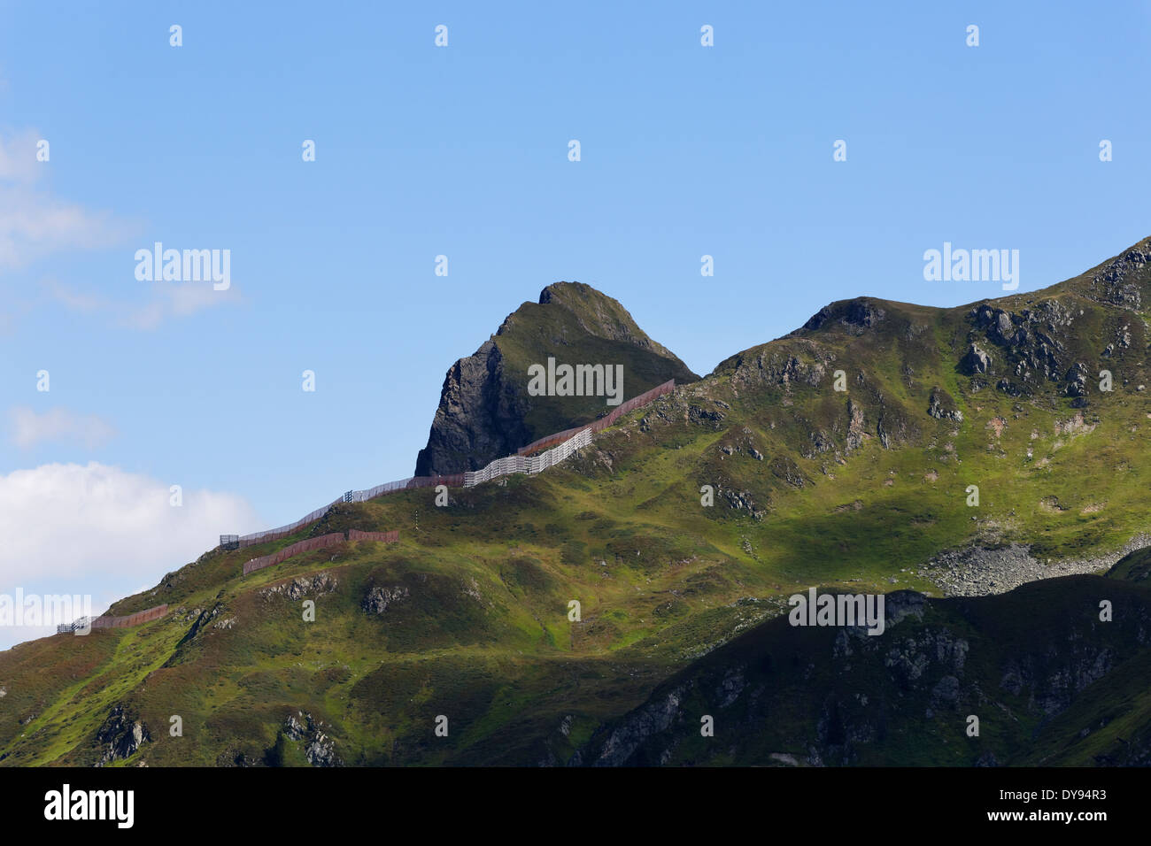 Austria, Vorarlberg, Verwall Alps, Eisentaler Gruppe, Burtschakopf mountain Stock Photo