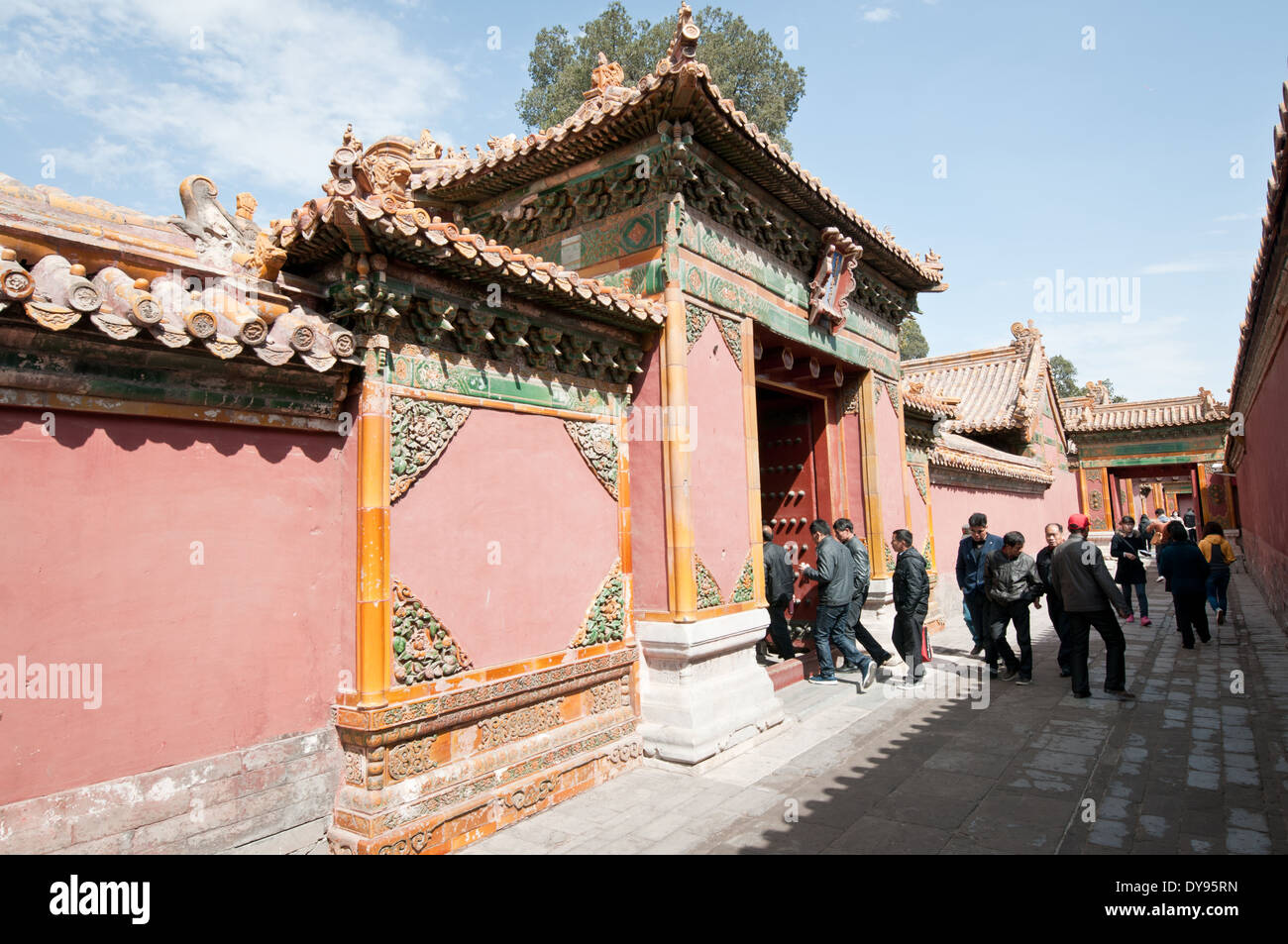 Walls inside the Forbidden City, Beijing, China Stock Photo Alamy