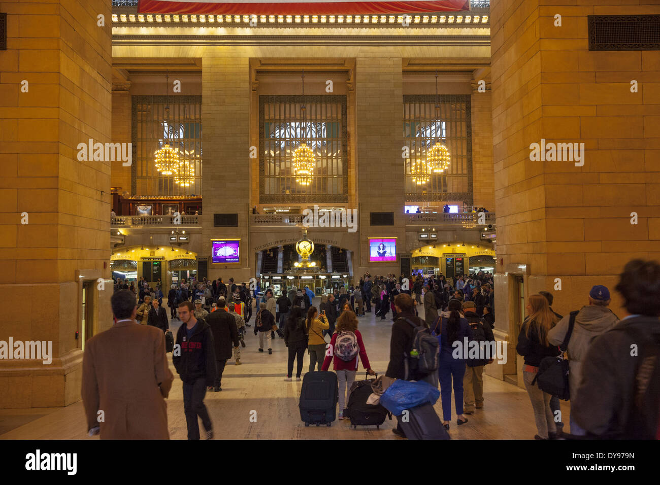 Entrance into the main terminal, Grand Central Station, NYC Stock Photo