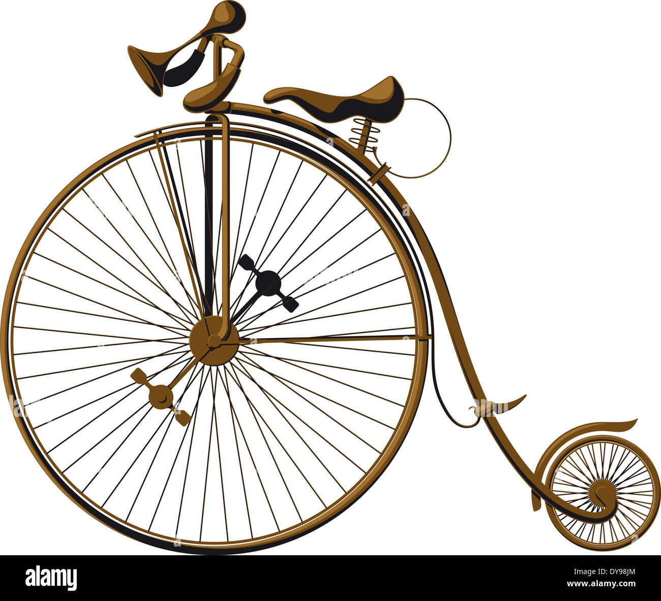 old fashioned bicycle Stock Photo