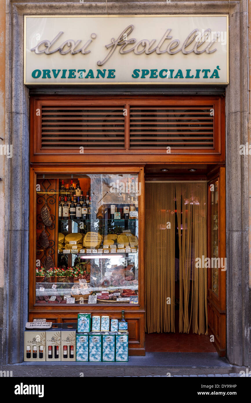 Umbria italy italian grocers shop hires stock photography and images