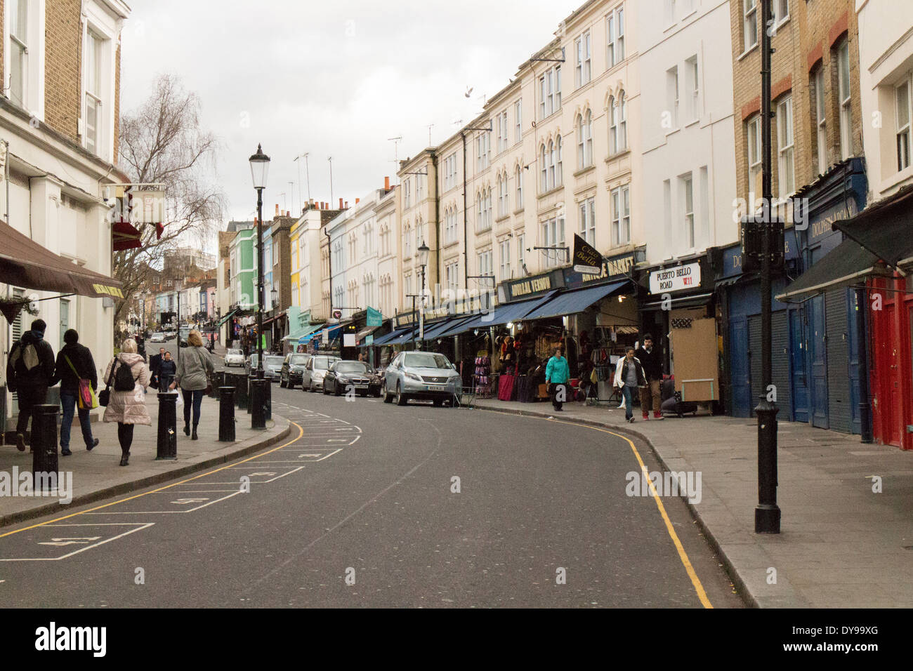 Portobello Road, London Stock Photo Alamy