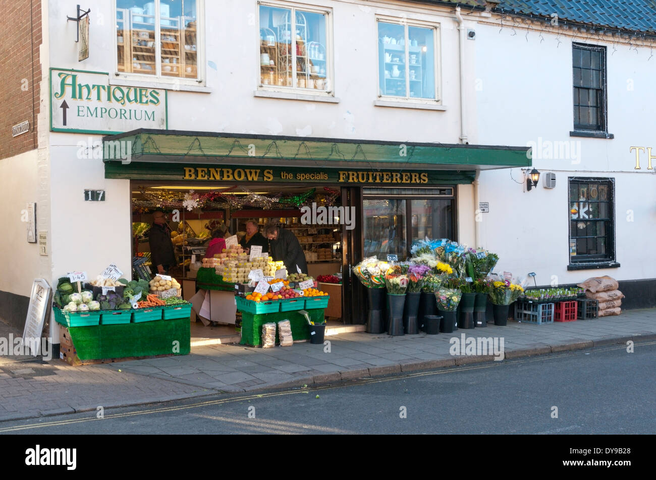 Benbows specialist fruiterers and greengrocers in Holt, Norfolk Stock Photo