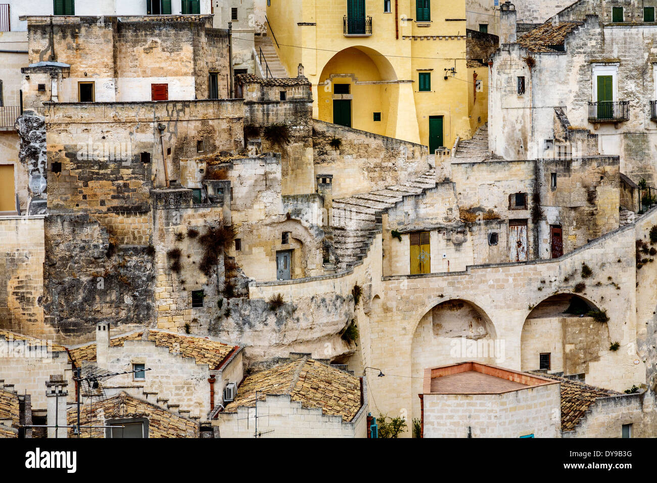 Matera cave houses hi-res stock photography and images - Alamy