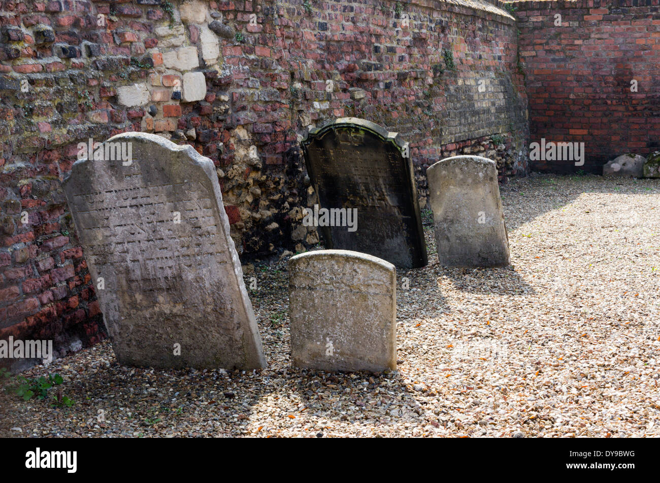 Millfleet Jewish Burial Ground in King's Lynn, Norfolk. Stock Photo
