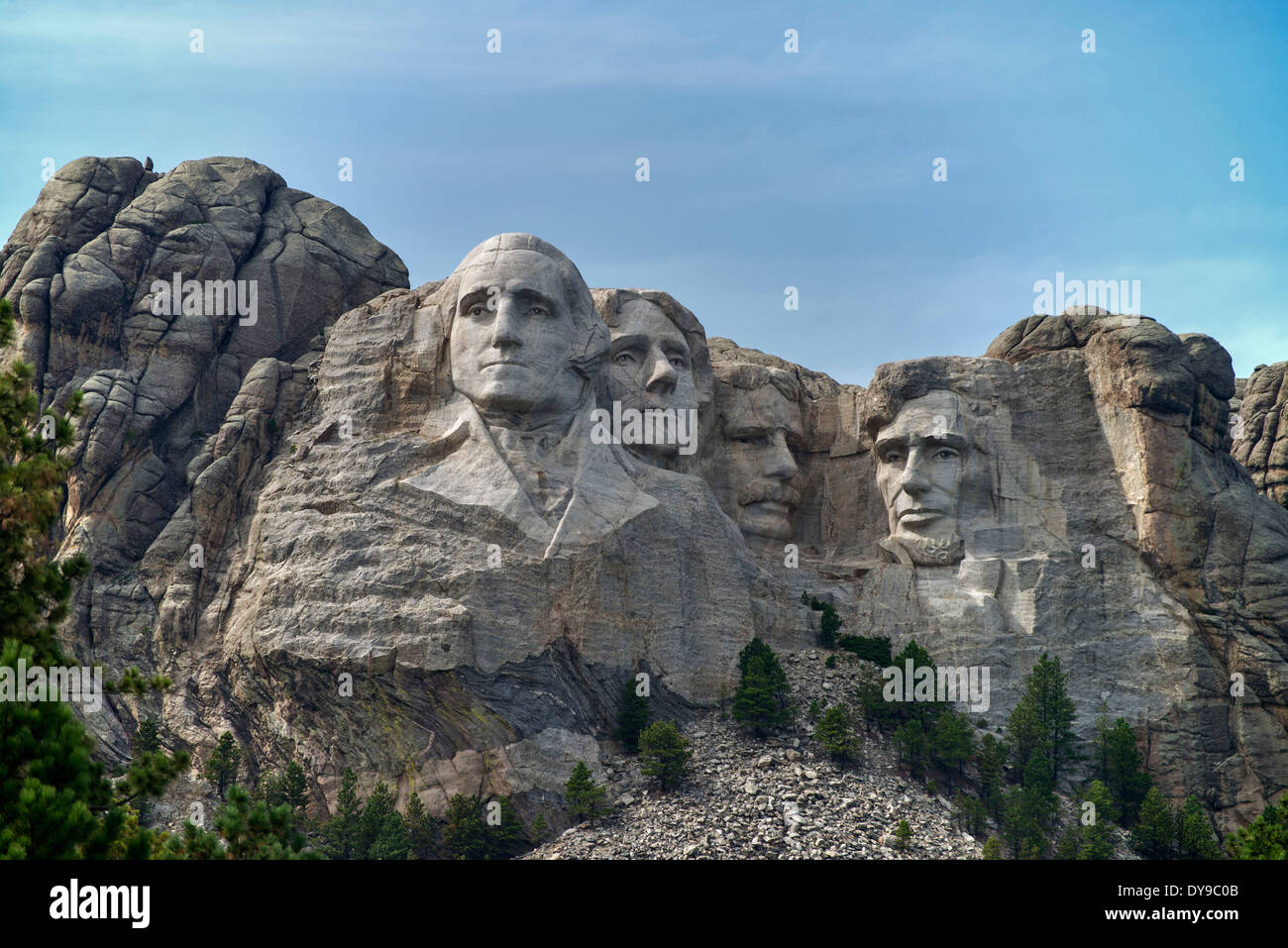 Mount Rushmore, national memorial, South Dakota, USA, United States, America, rock, portraits, presidents Stock Photo