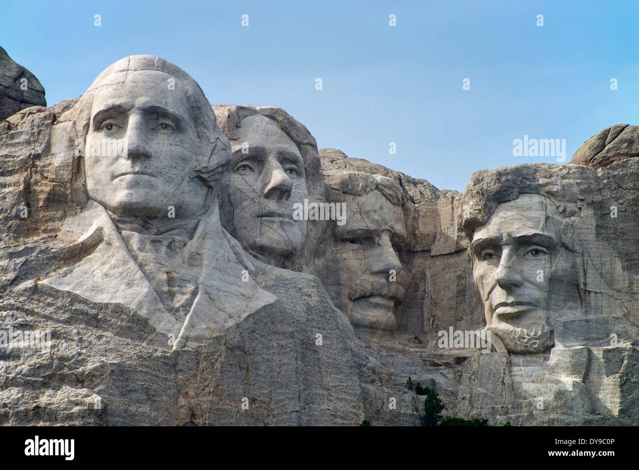 Mount Rushmore, national memorial, South Dakota, USA, United States, America, rock, portraits, presidents Stock Photo