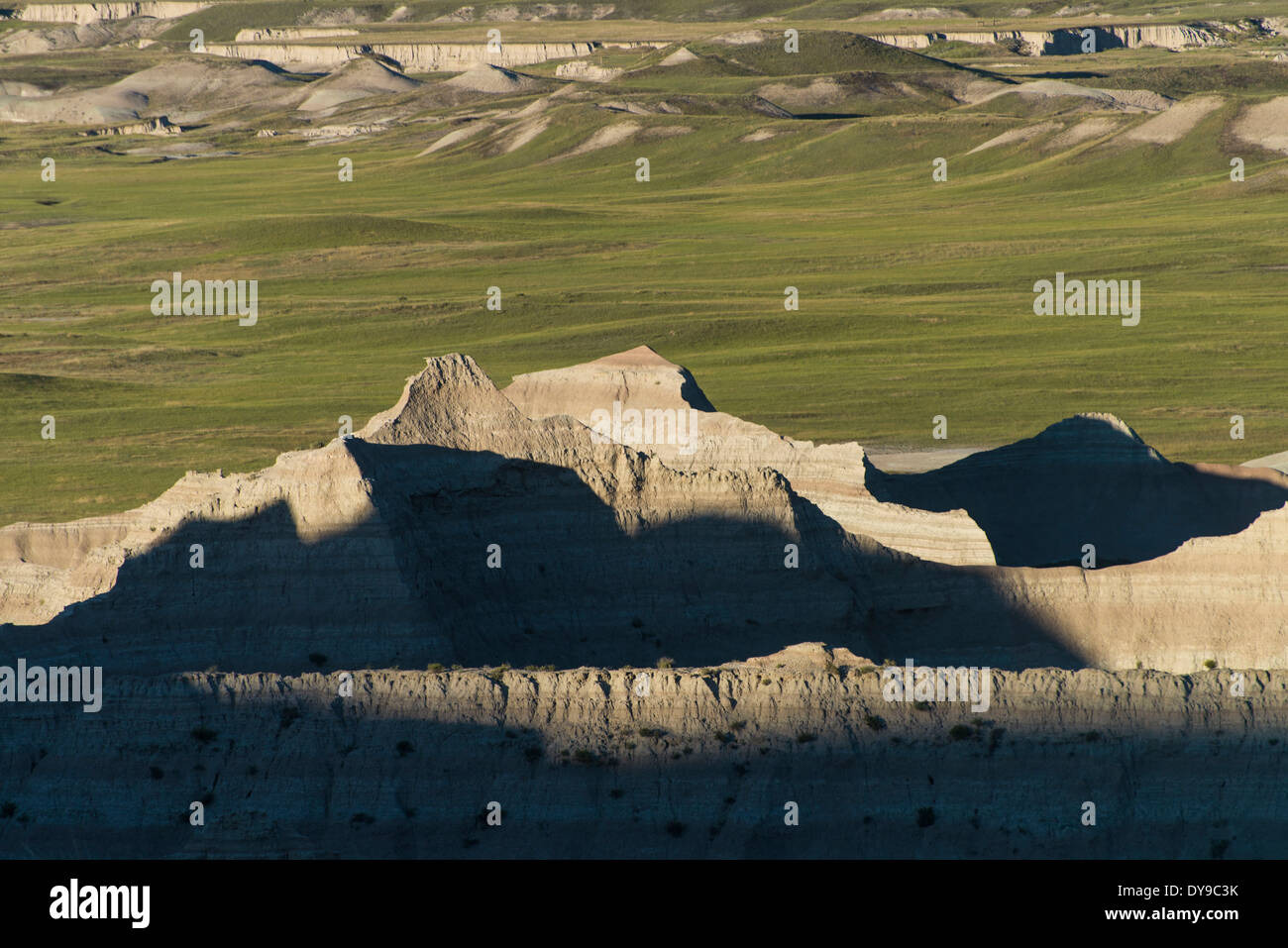 Badlands, National Park, South Dakota, USA, United States, America, landscape, rocks, Stock Photo