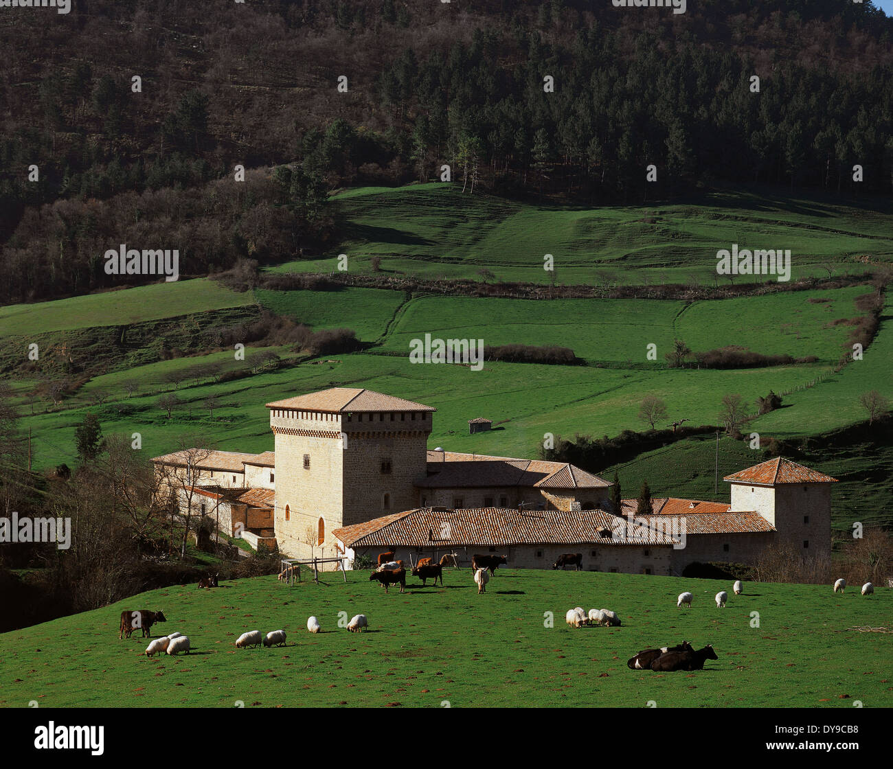 Spain. Basque Country. Quejana (Kexaa). Ayala Palace. Overview. Set in ...