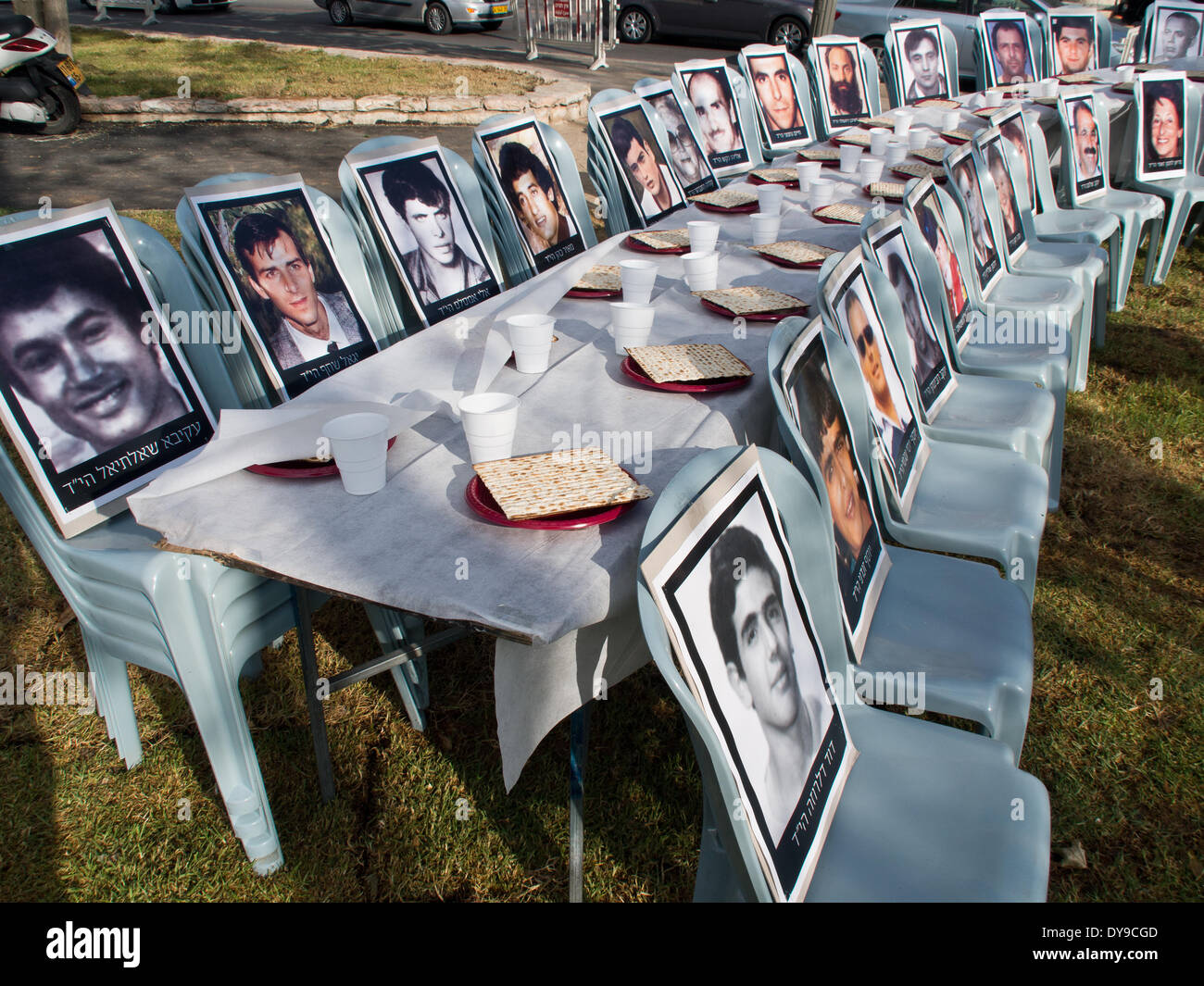 Jerusalem Israel 10th Apr 2014 Bereaved Families Set Up A