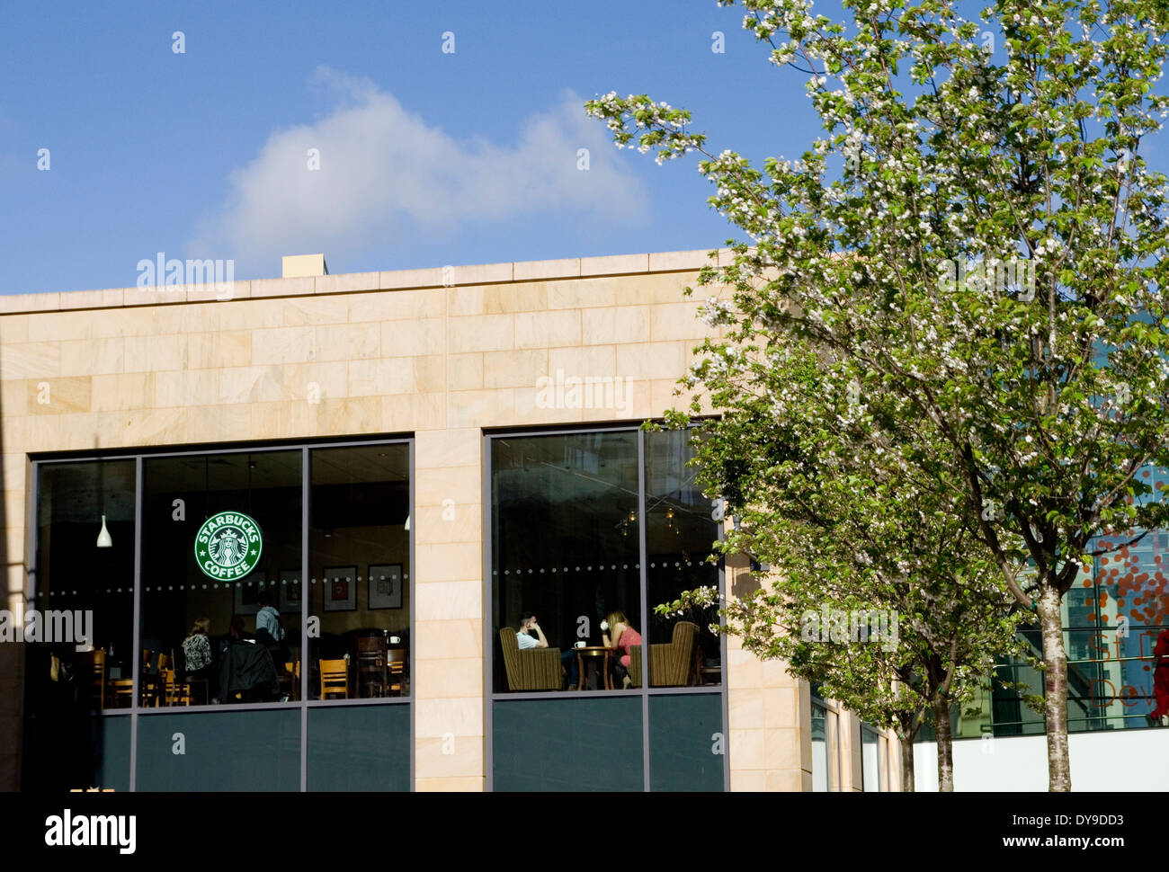 Starbucks street hires stock photography and images Alamy