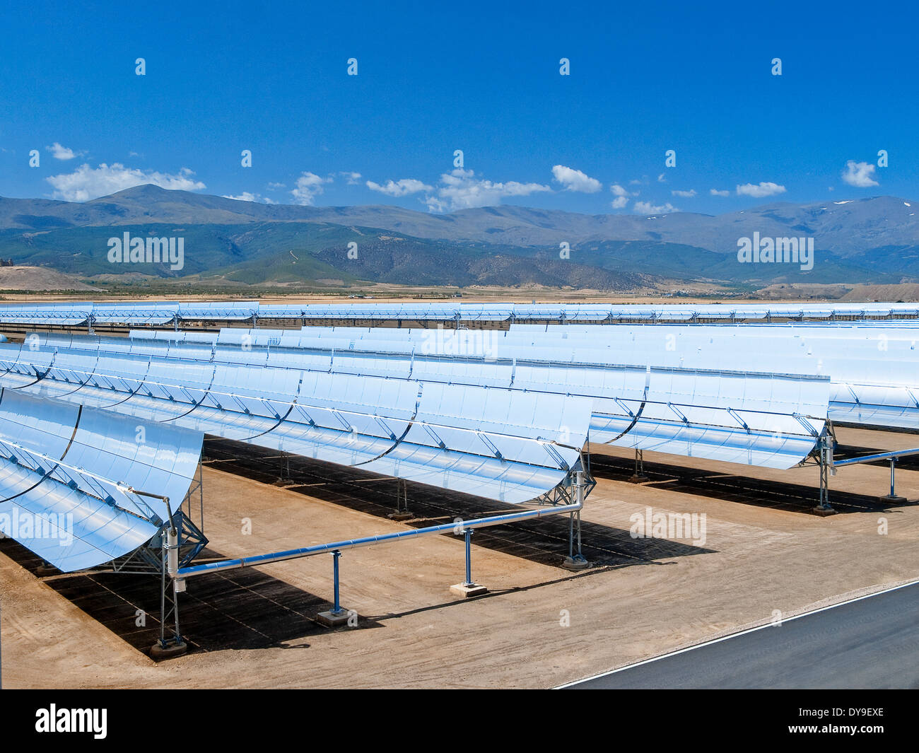 Solar thermal power plant Andasol 1, Spain Stock Photo - Alamy