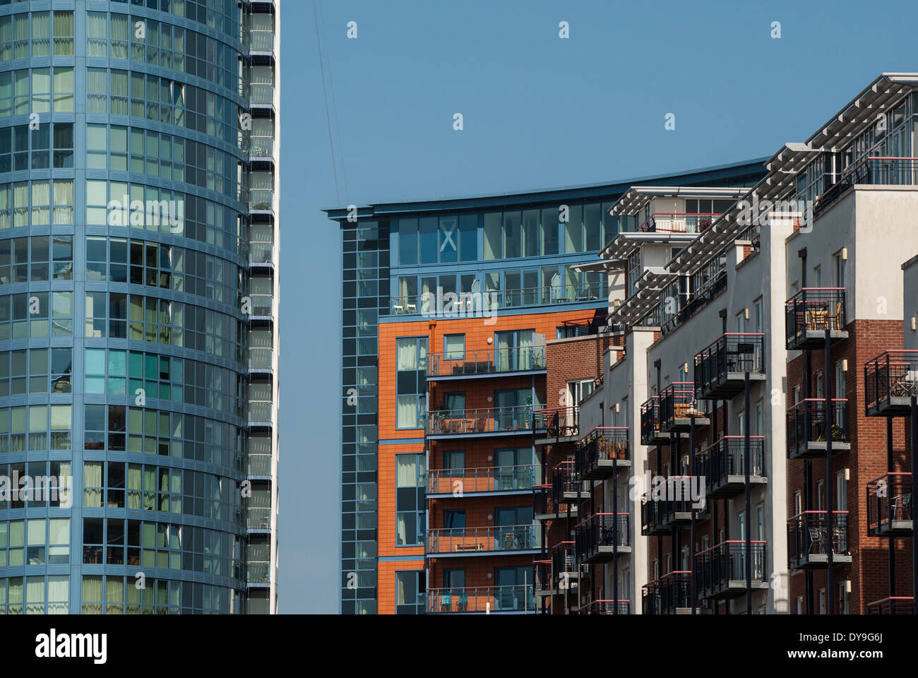 Residential flats / homes at Gunwharf Quays by the Historic Dockyard