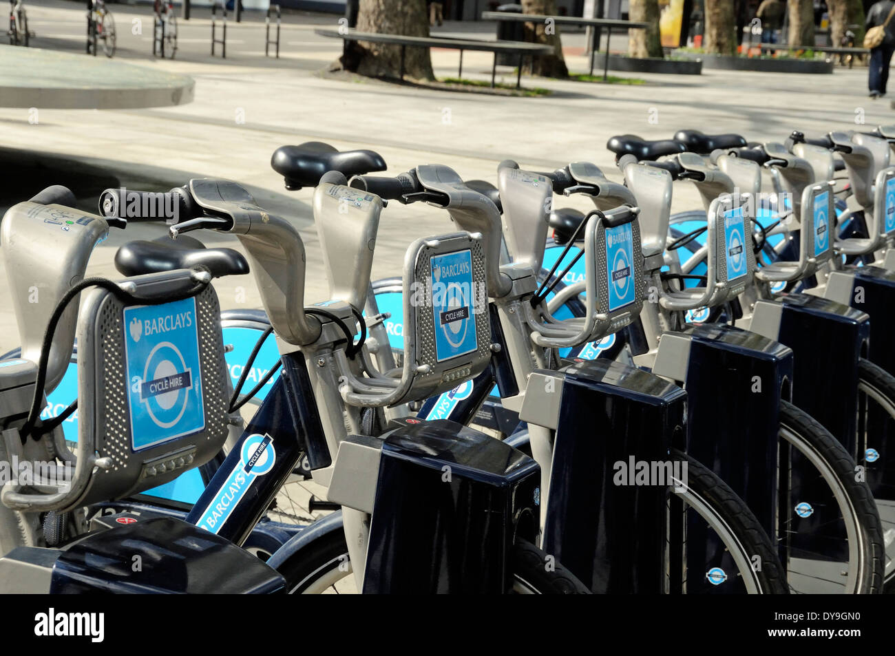 Barclays Cycle Hire London England Britain UK Stock Photo Alamy