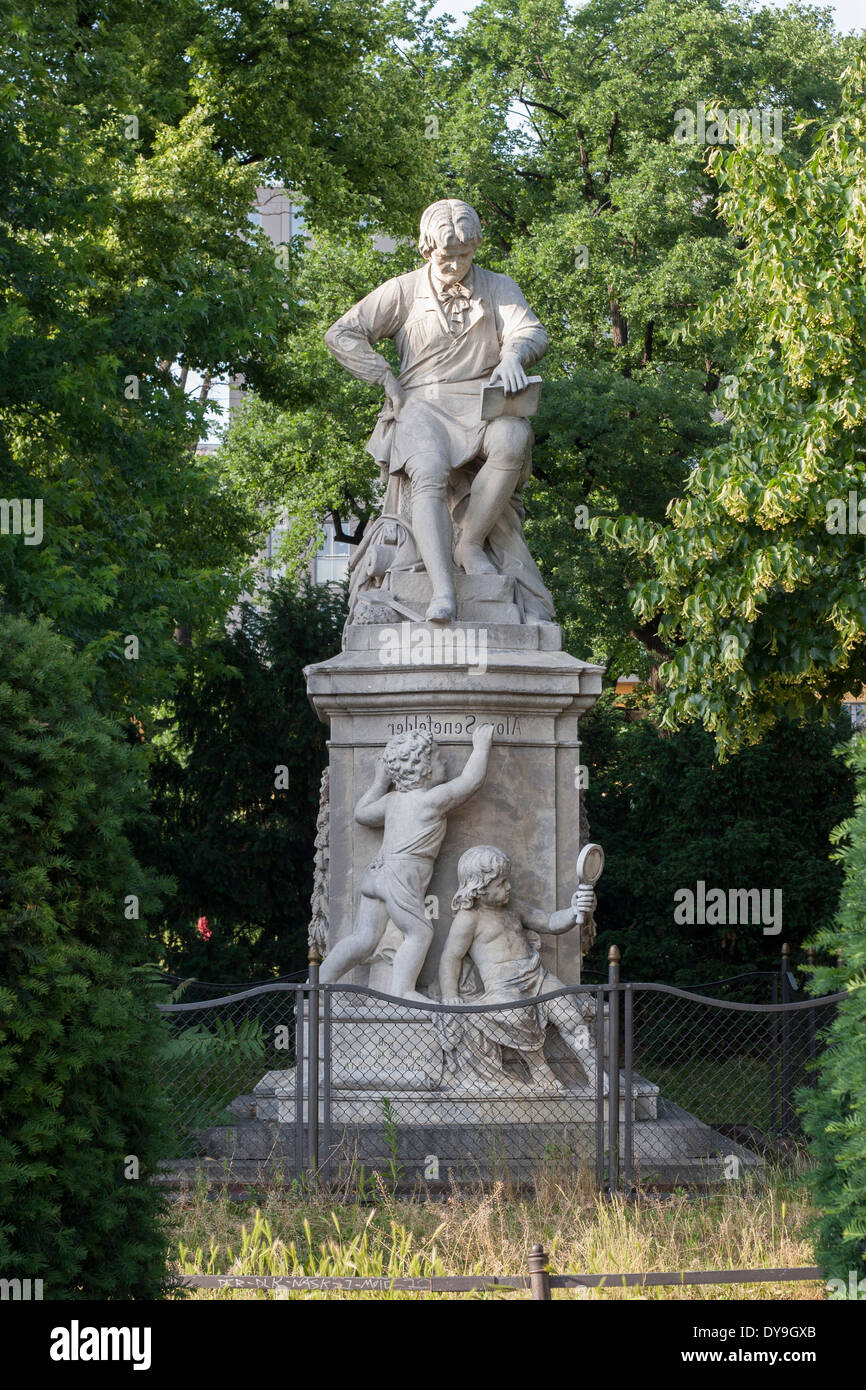 Statue (Alois Senefelder) Berlin Germany Stock Photo