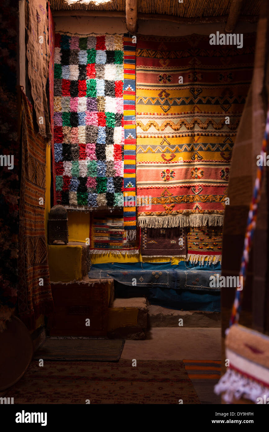 A few carpets made in the traditional berber way Stock Photo Alamy