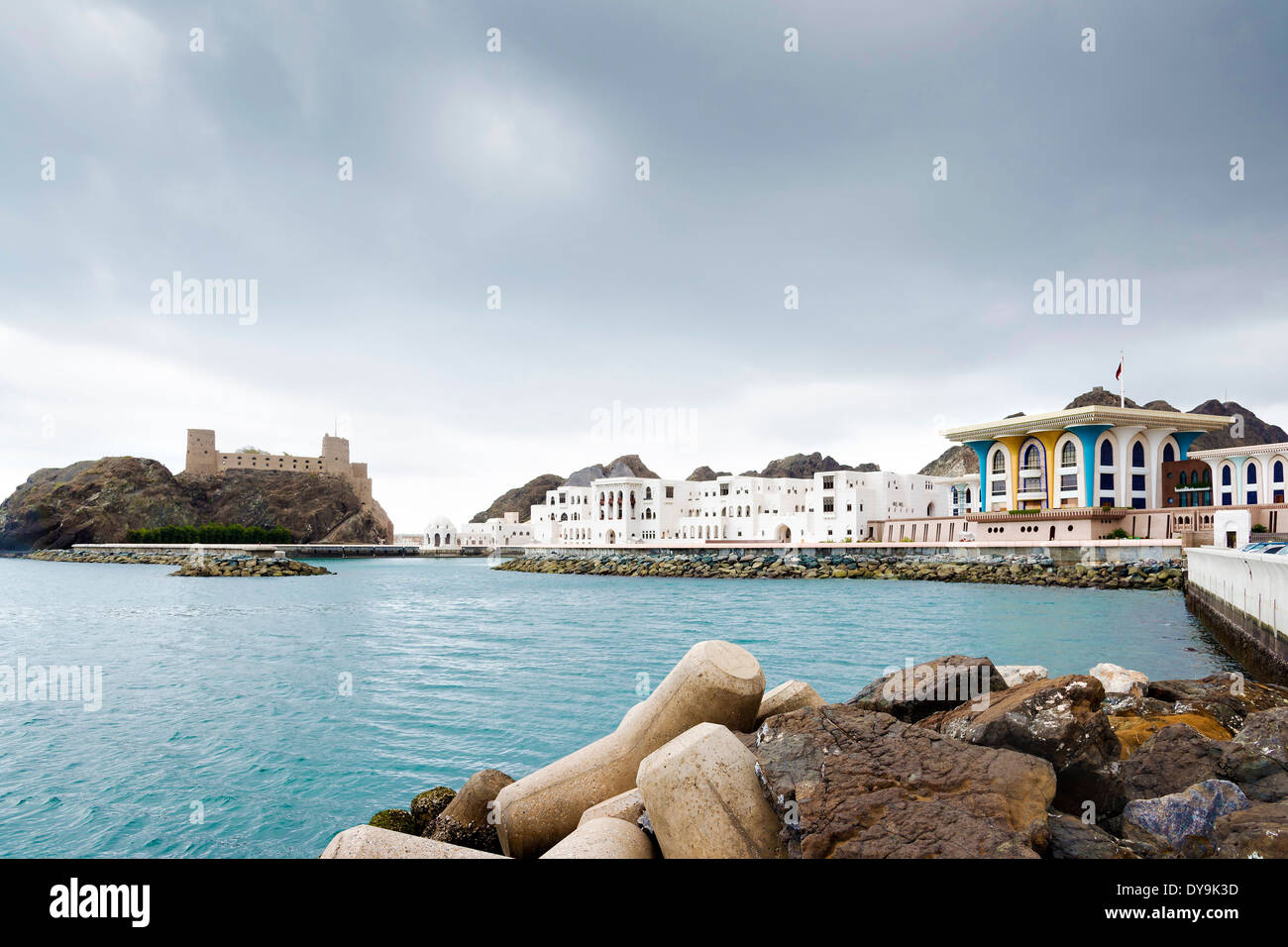 Picture of Sultan Qaboos Palace in Muscat, Oman Stock Photo