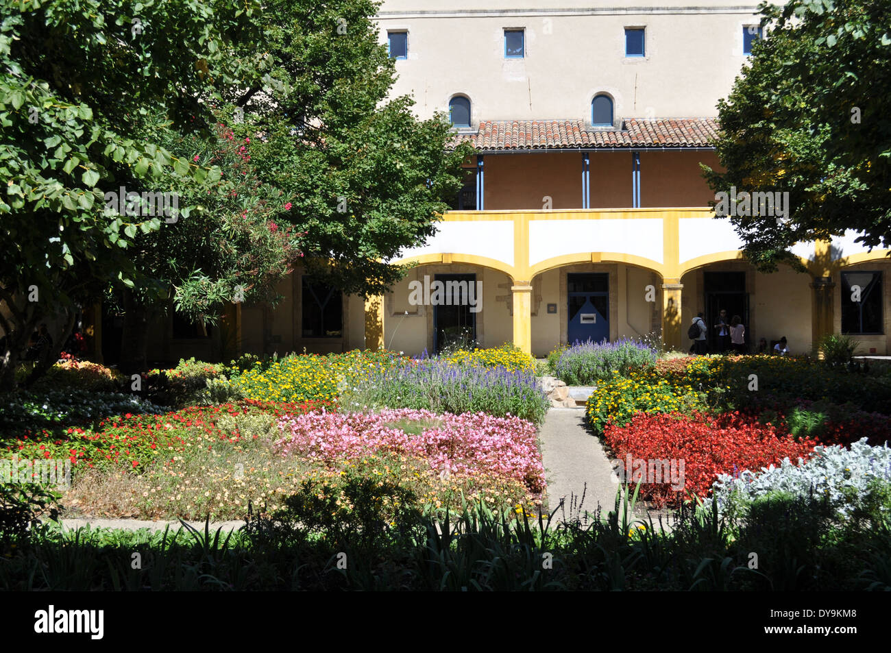 The gardens of the Espace Van Gogh in Arles Stock Photo